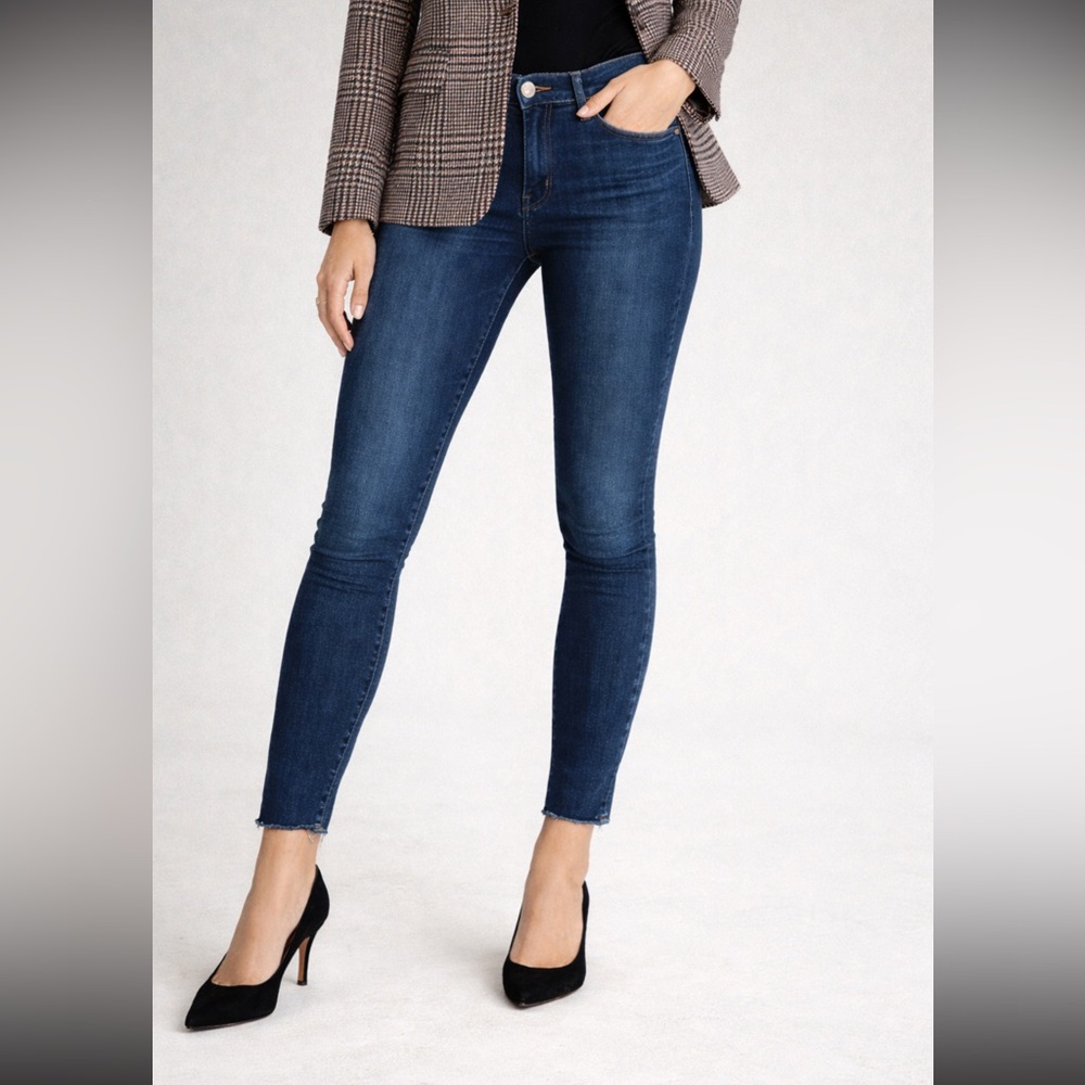 MOTHER double fray charmer crop in photo finish size 26‎